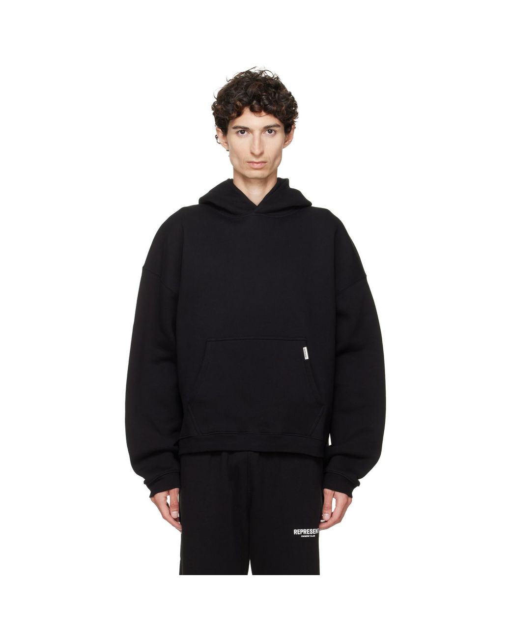 Pull À Capuche Droit Initial Noir Represent pour homme en coloris Black