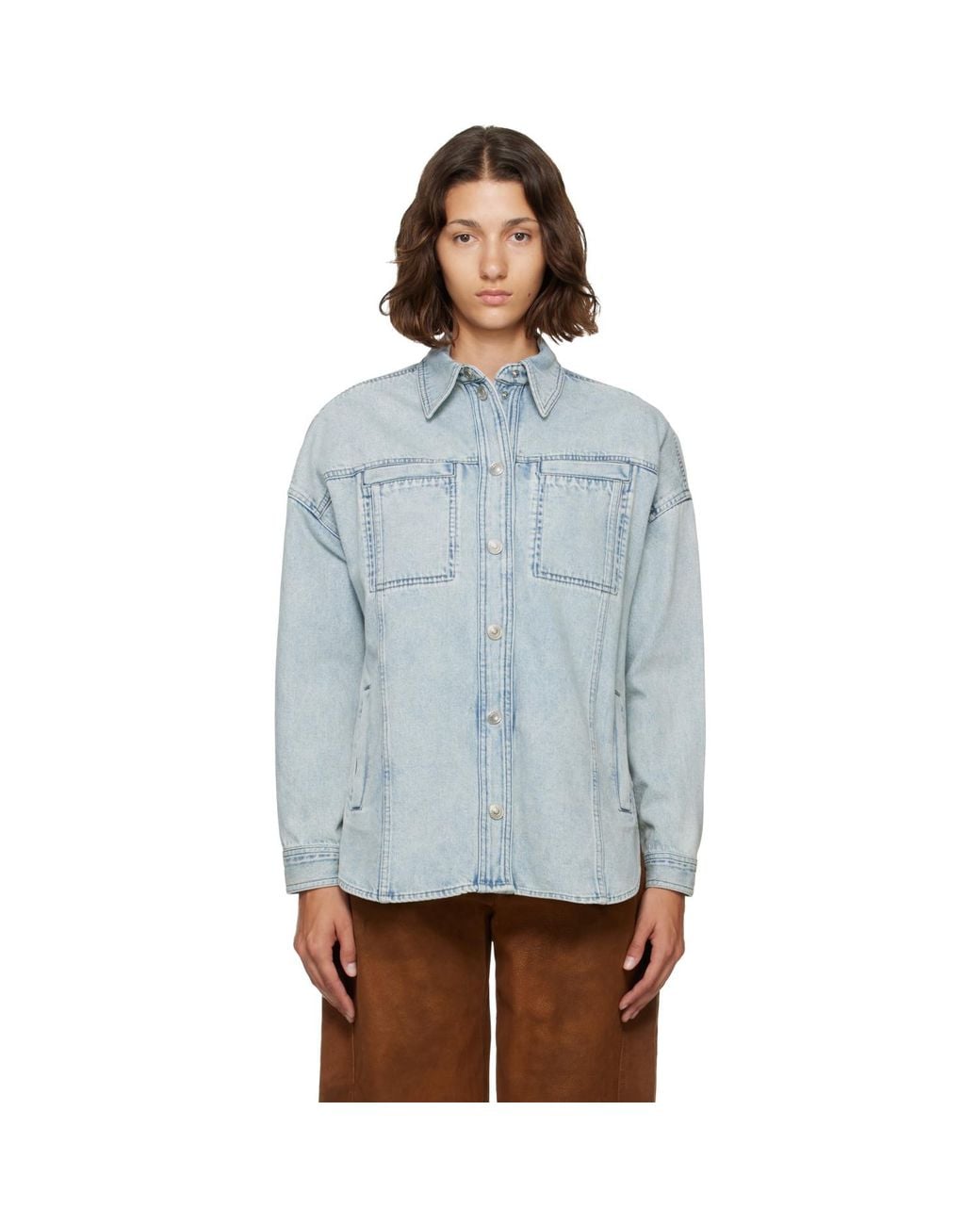 Isabel Marant Blue Imana Denim Jacket