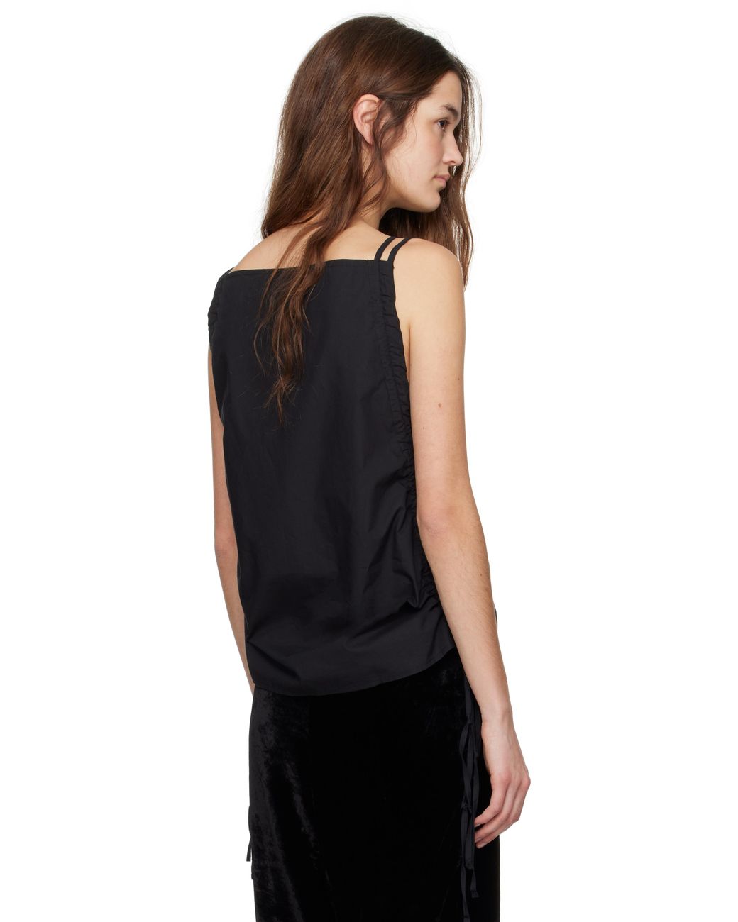 Baserange Pictorial Strap Tank Top in Black | Lyst