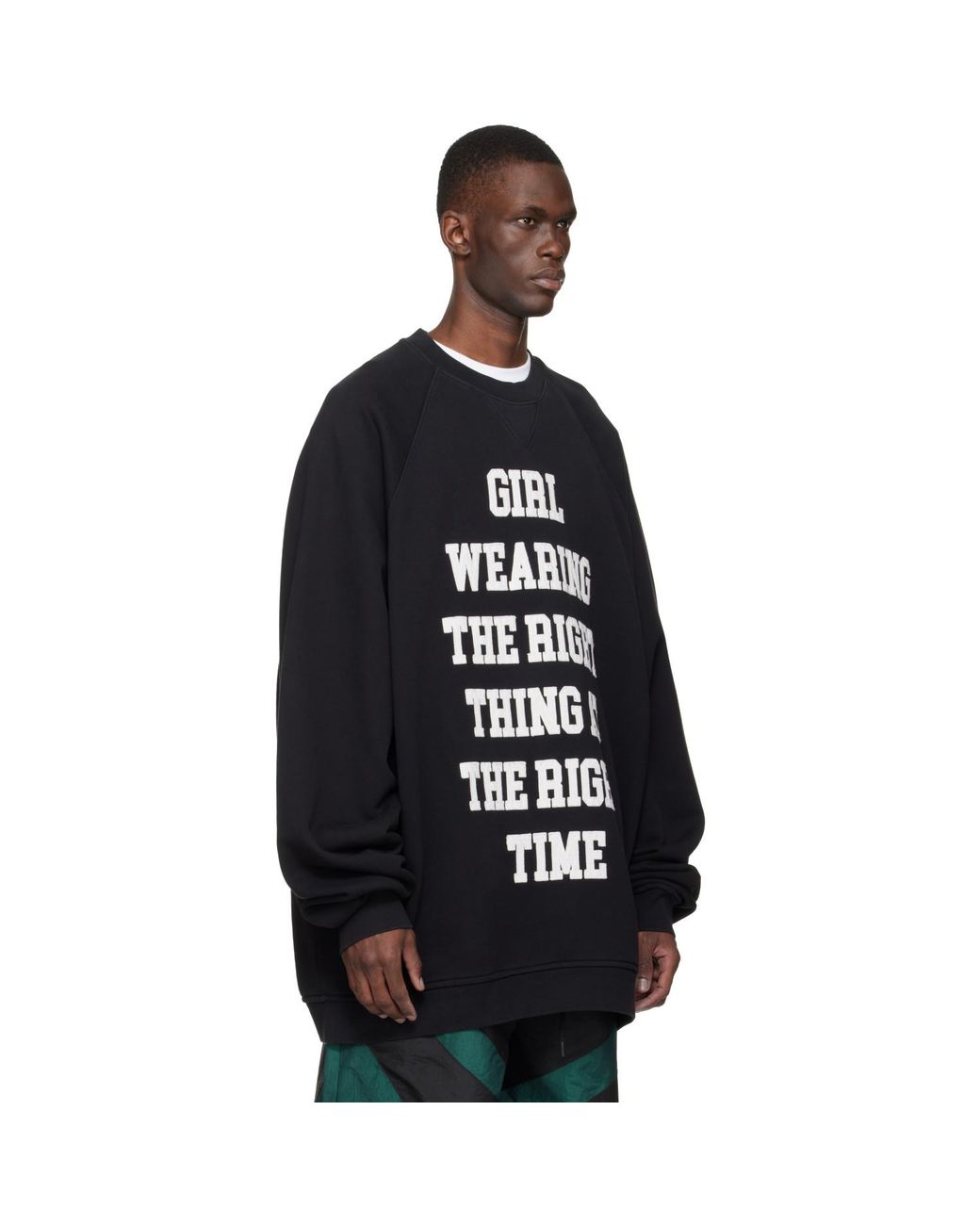 VAQUERA Black Oversized Sweatshirt for men