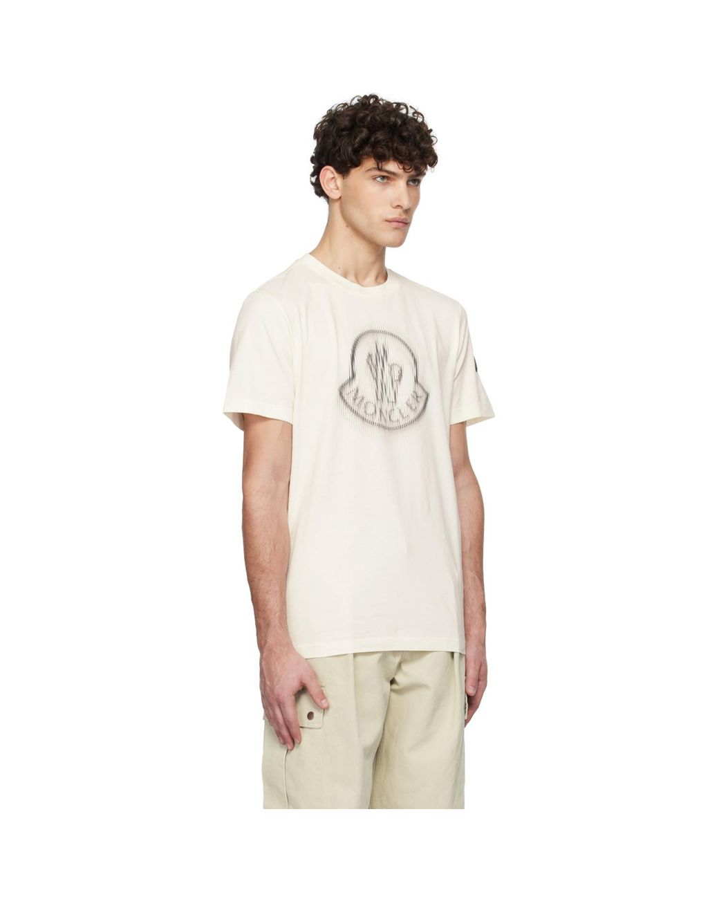 Moncler Multicolor Off- S/s T-shirt for men