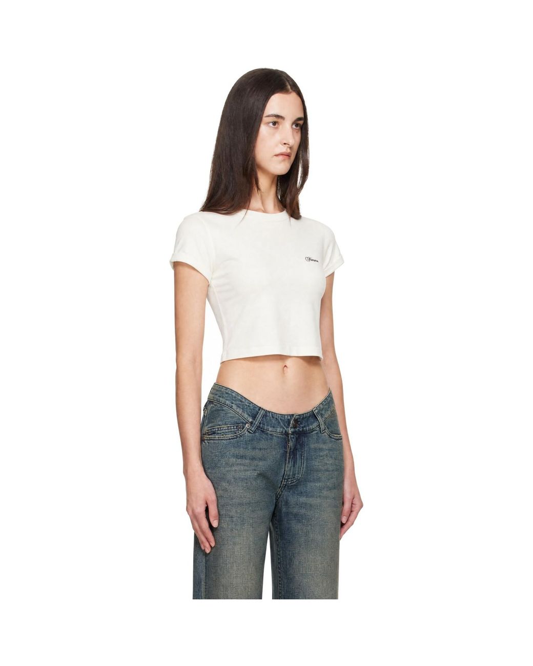 Vetements Gray Off- 'Femme' Fitted T-Shirt