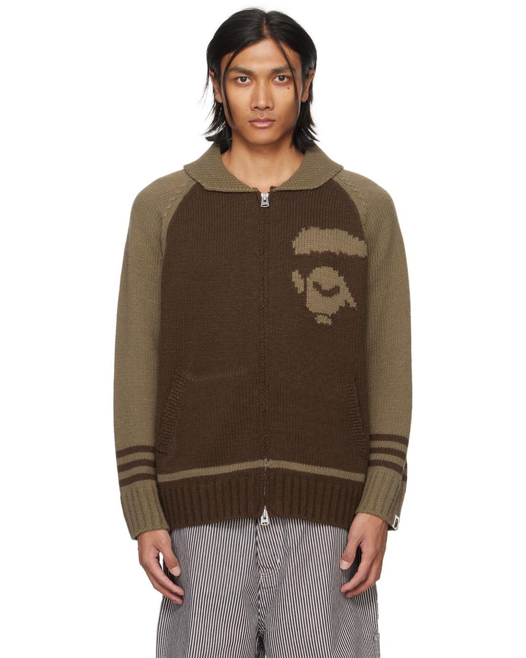 Intarsia cardigan hot sale