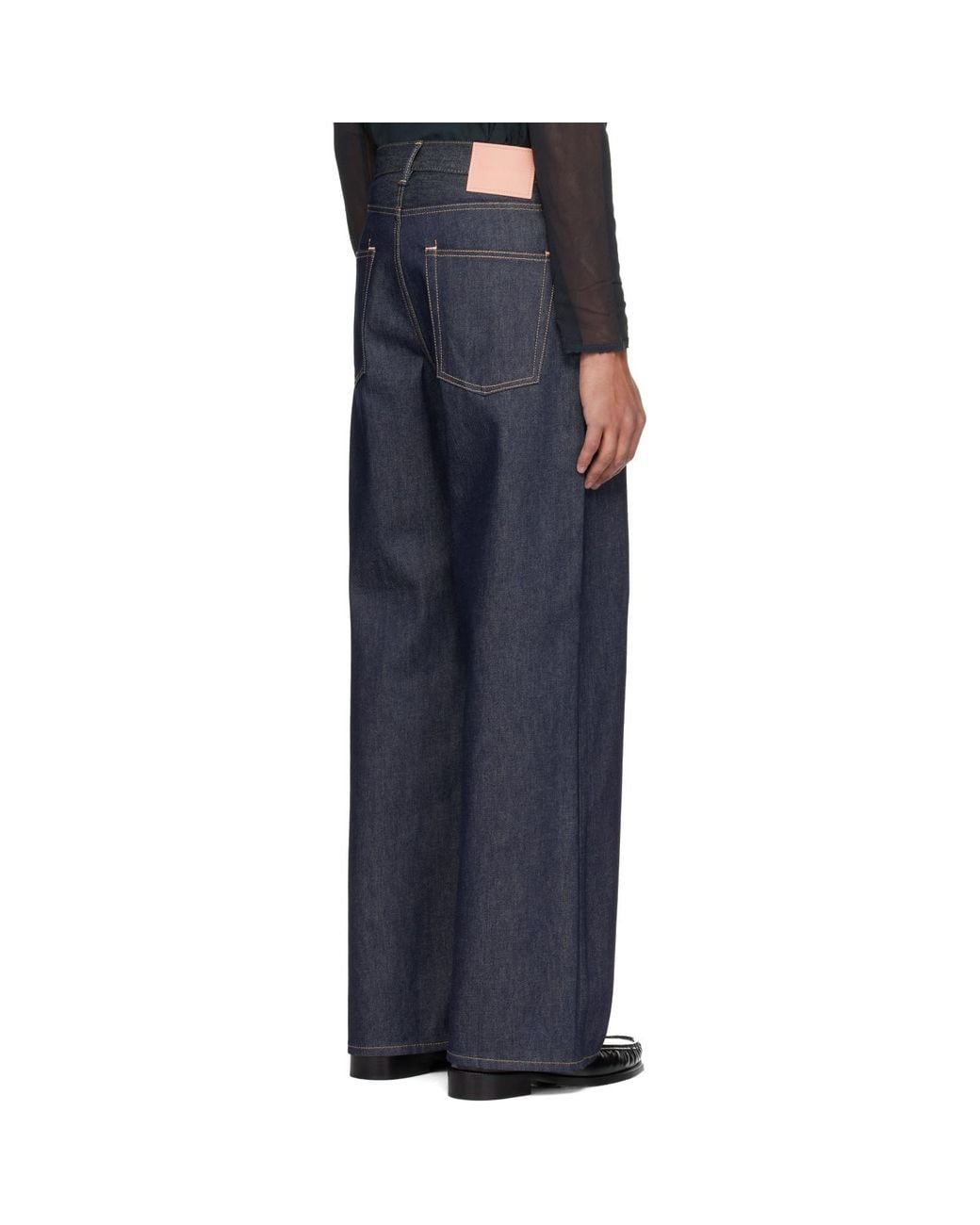 Acne Black 1981 Loose Fit Jeans for men