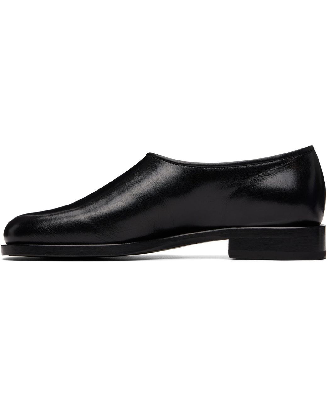 Lemaire Black Anatomic Slip On Loafers for men