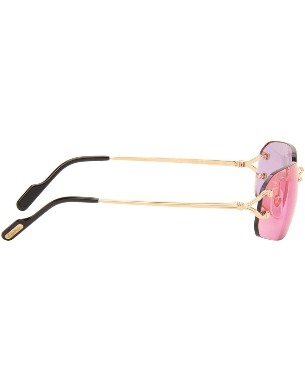 Cartier Purple Classic C Motif Sunglasses for men