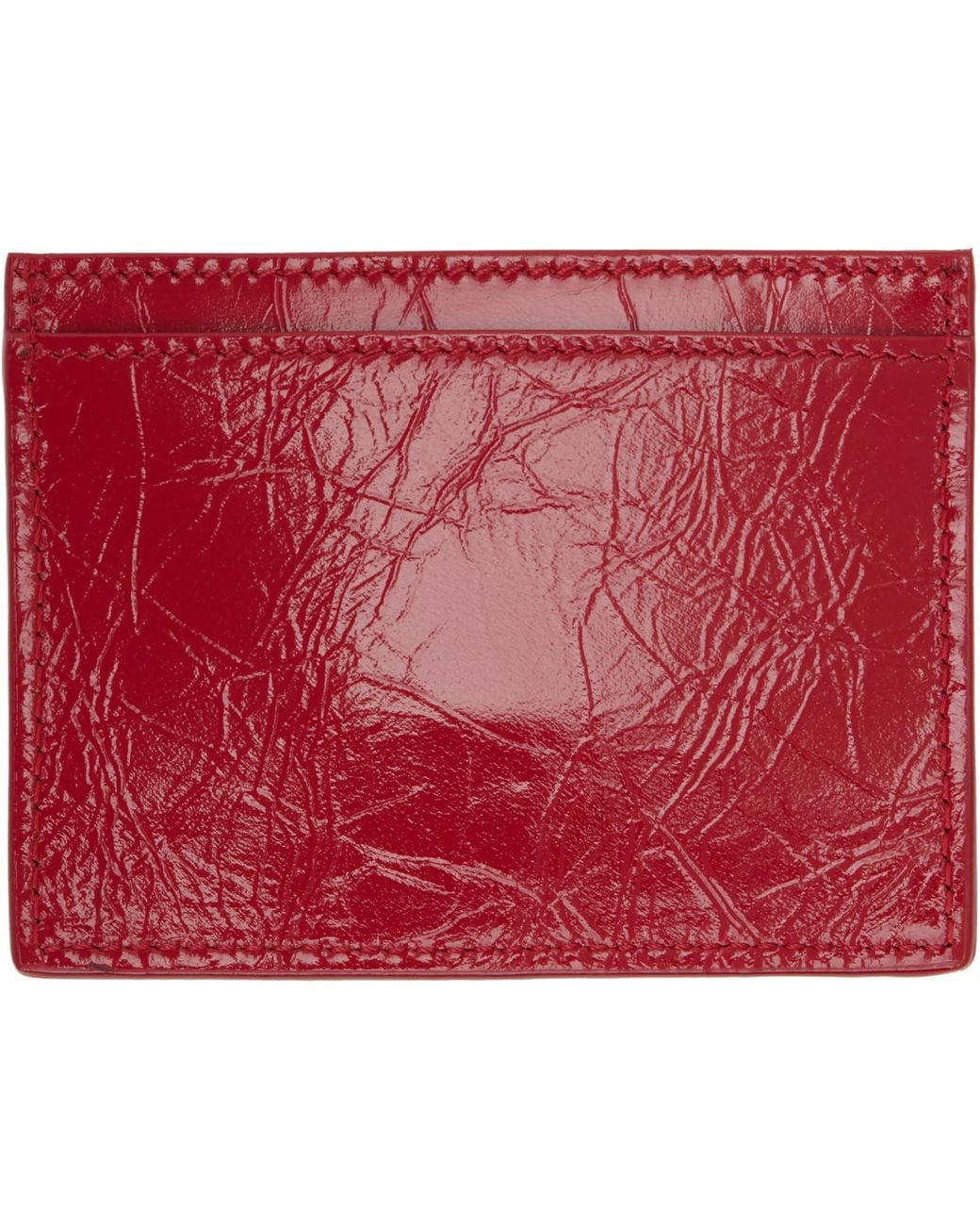 Vivienne Westwood Red Flat Card Holder for men
