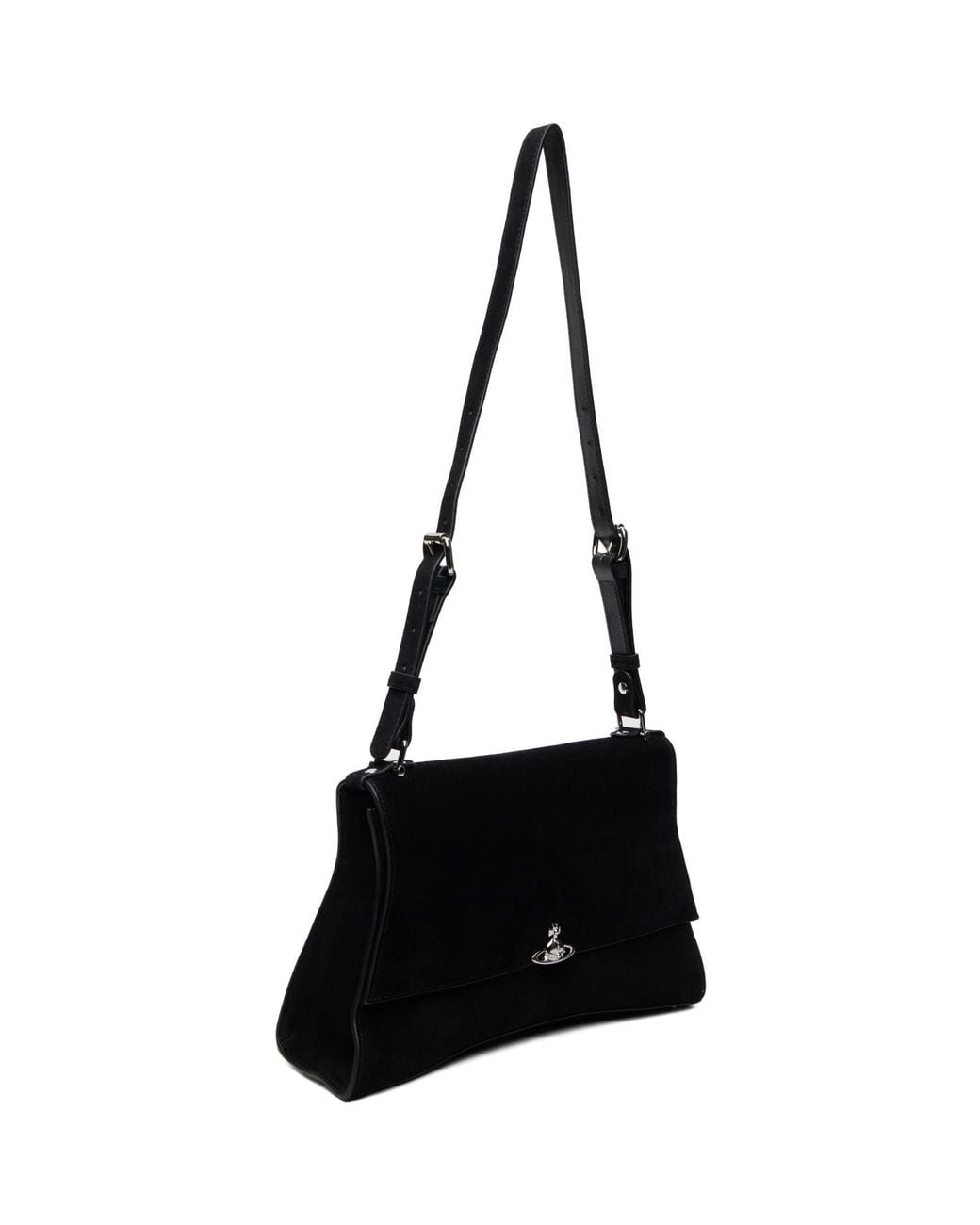 Vivienne Westwood Black Biana Medium Shoulder Bag