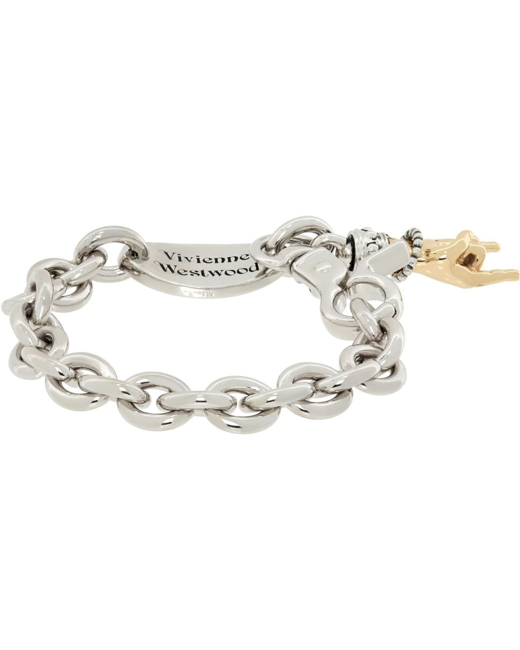 Vivienne Westwood Metallic Anatoly Bracelet for men