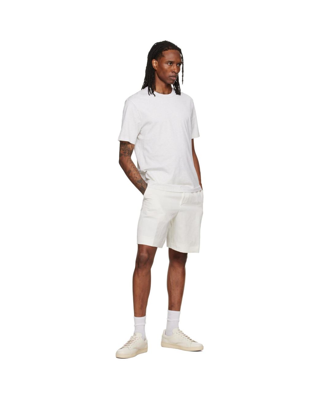 Boss White Three-Pack Crew-Neck Cotton T-Shirts for men