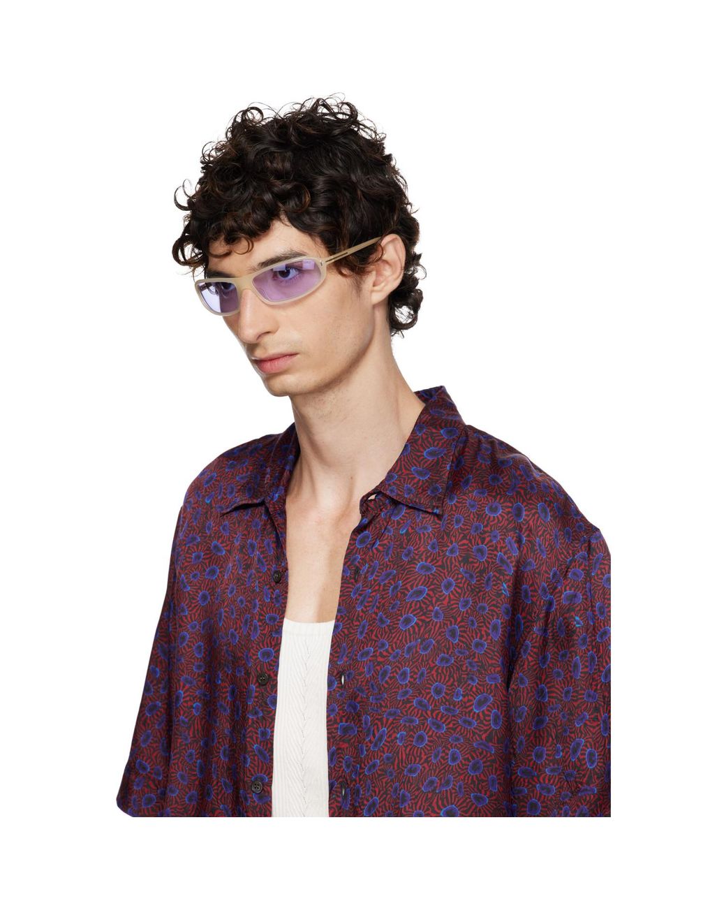 Tom Ford Purple Off- Addison Sunglasses for men