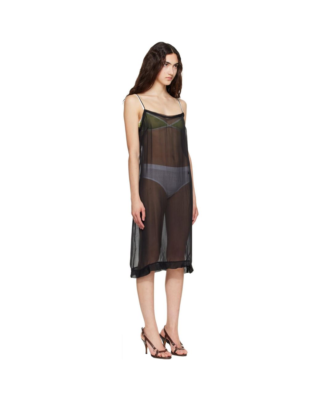 Paloma Wool Black Enos Midi Dress