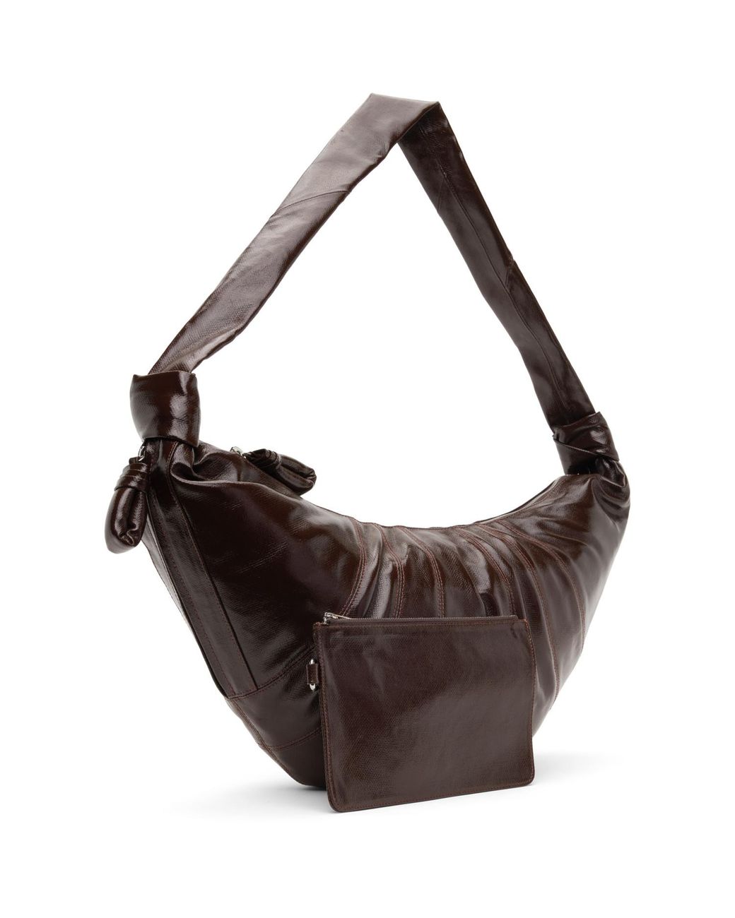 Lemaire Brown Large Croissant Bag for men