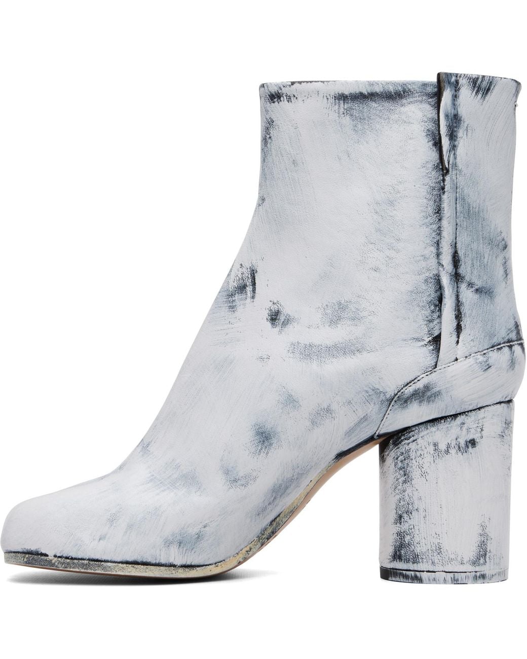 Maison Margiela Gray Tabi Bianchetto Boots