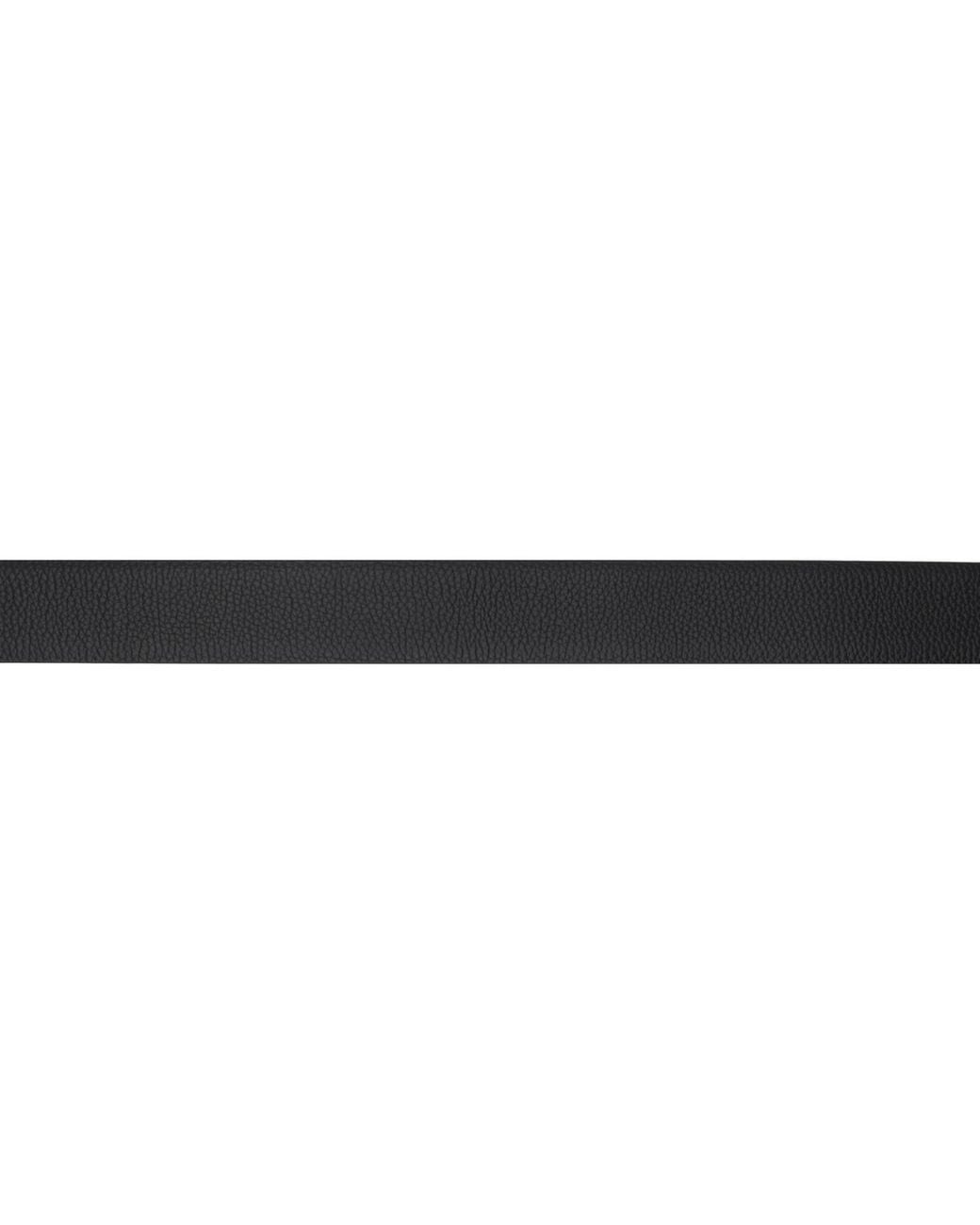 Tom Ford Black Grain Leather Insert Buckle T Belt for men