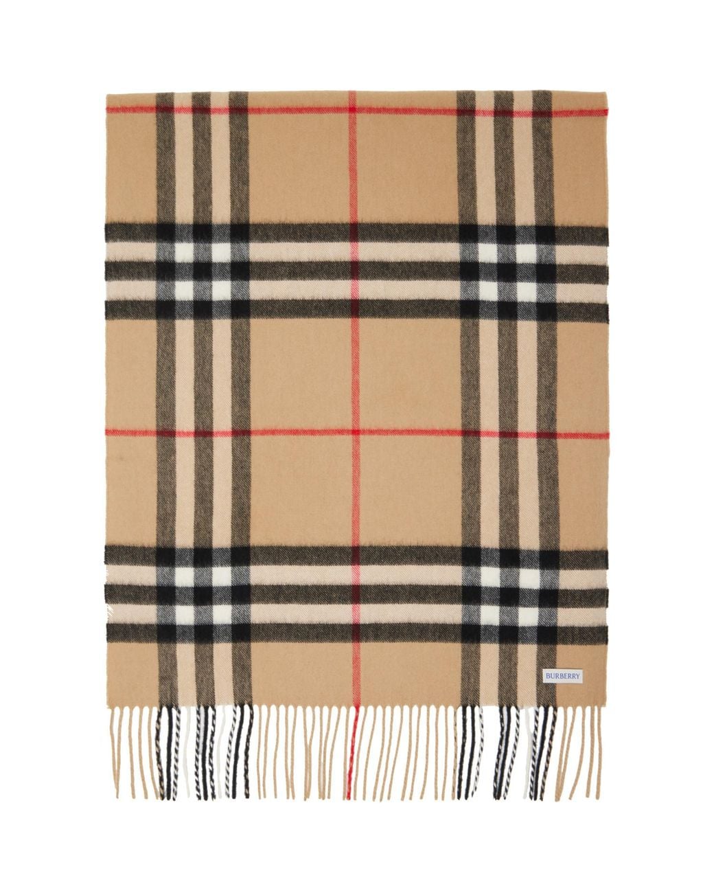 Burberry Multicolor Wide Check Cashmere Scarf