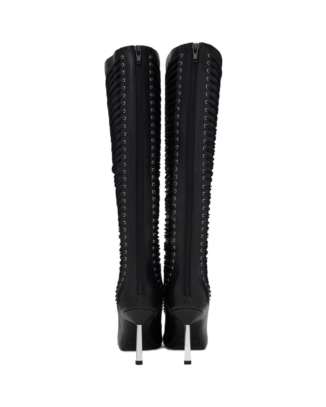 M I S B H V Black High Heel Anastazja Knee Boots