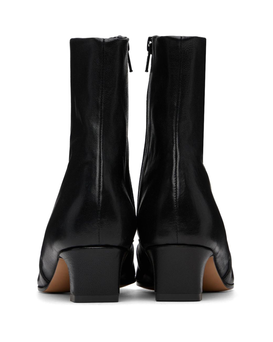 Khaite Black 'The Nevada' Stretch Low Boots