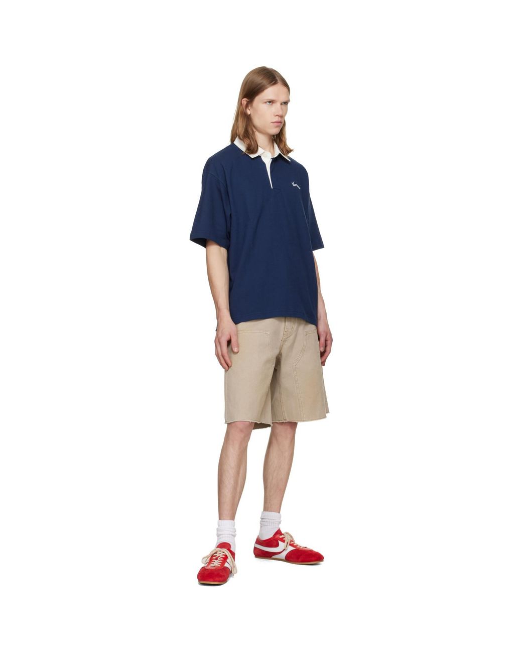 KENZO Blue Paris Varsity' Relax Polo for men