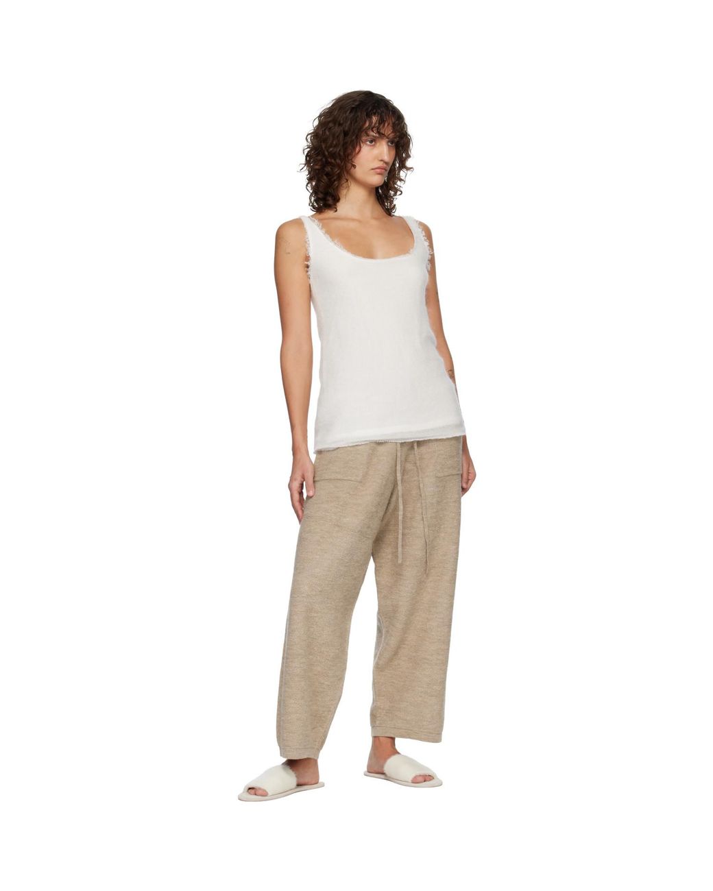 Lauren Manoogian Natural Fine Terry Trousers