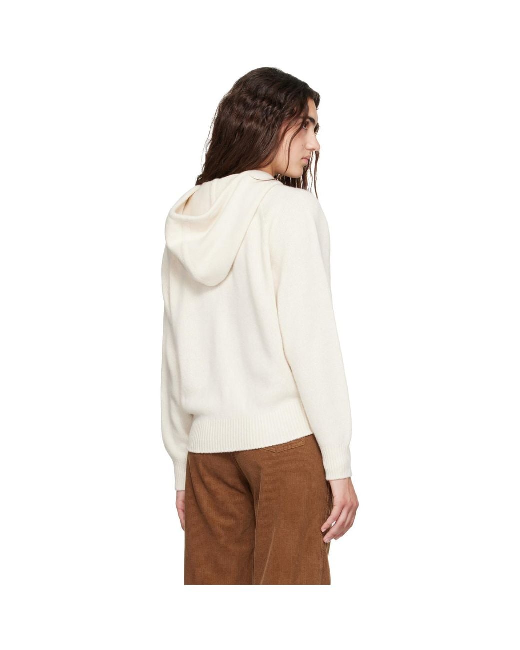 NOTHING WRITTEN White Off- Ralph Zip Hoodie