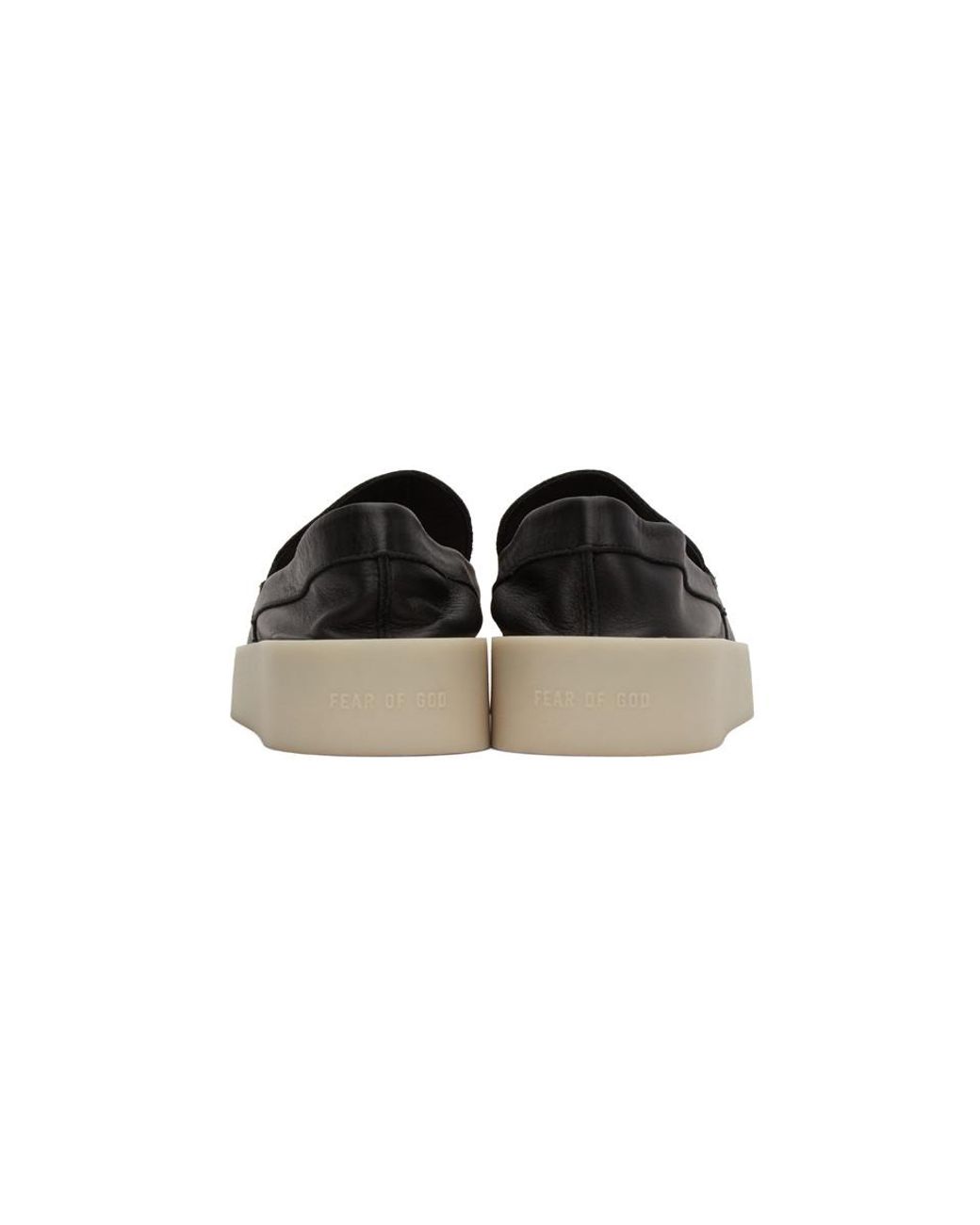 Fear Of God Black Leather Loafers for Men | Lyst display picture 3