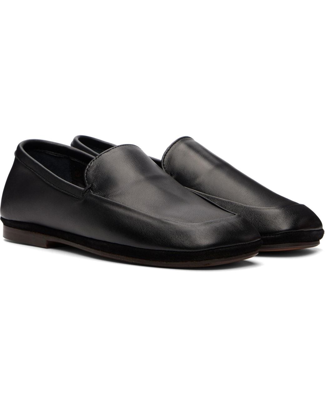 Lemaire Black Outdoor Slipper Loafers