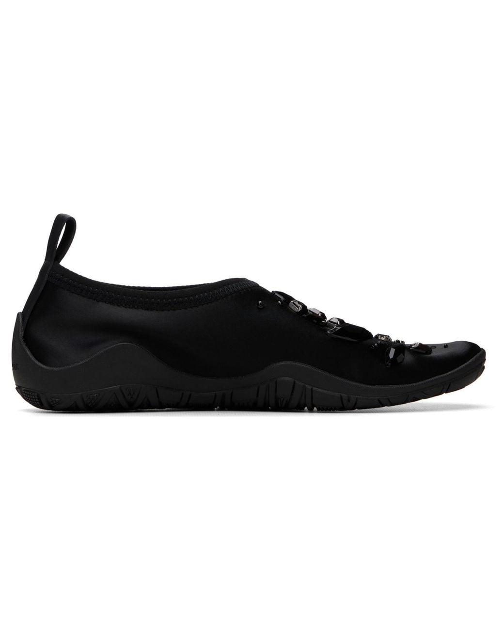 Jil Sander Black Elbe Slipper Sneakers