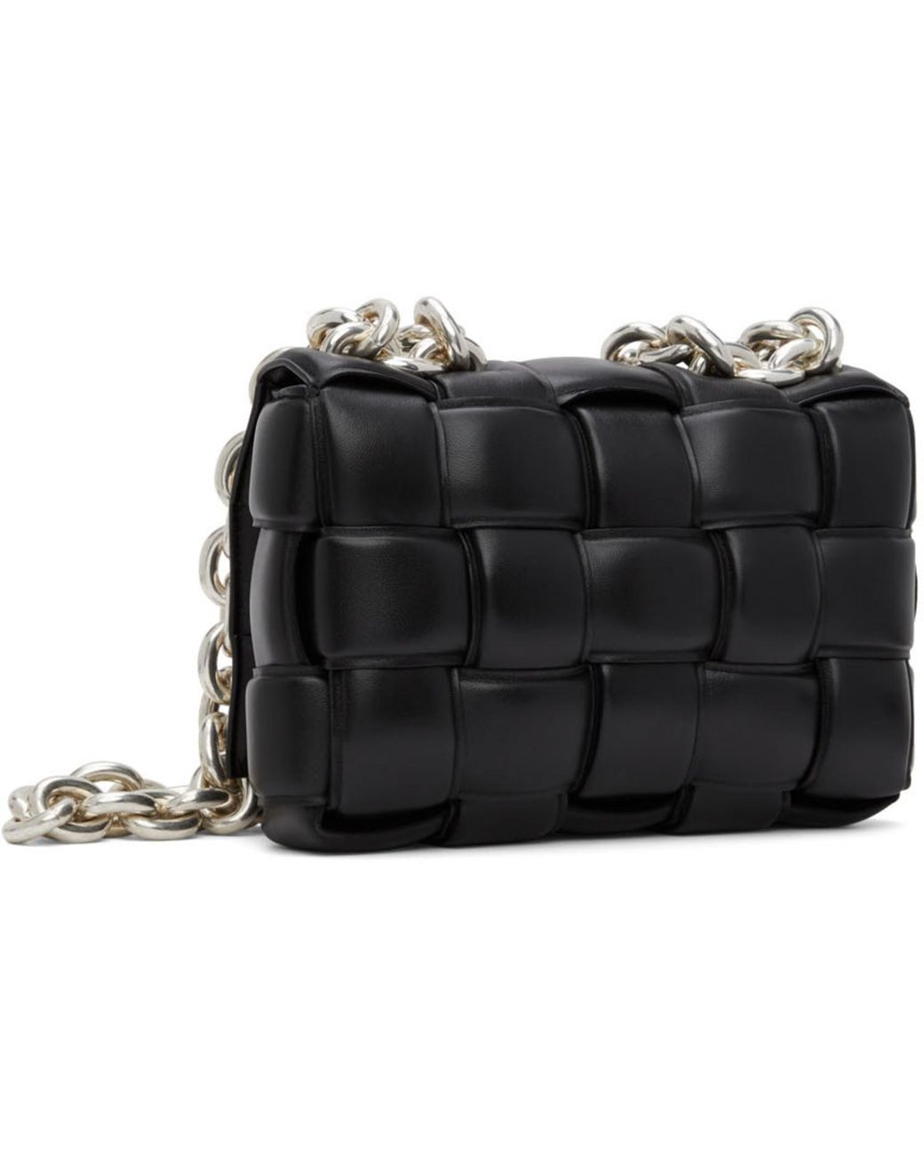 Bottega Veneta Black Padded Chain Cassette Bag