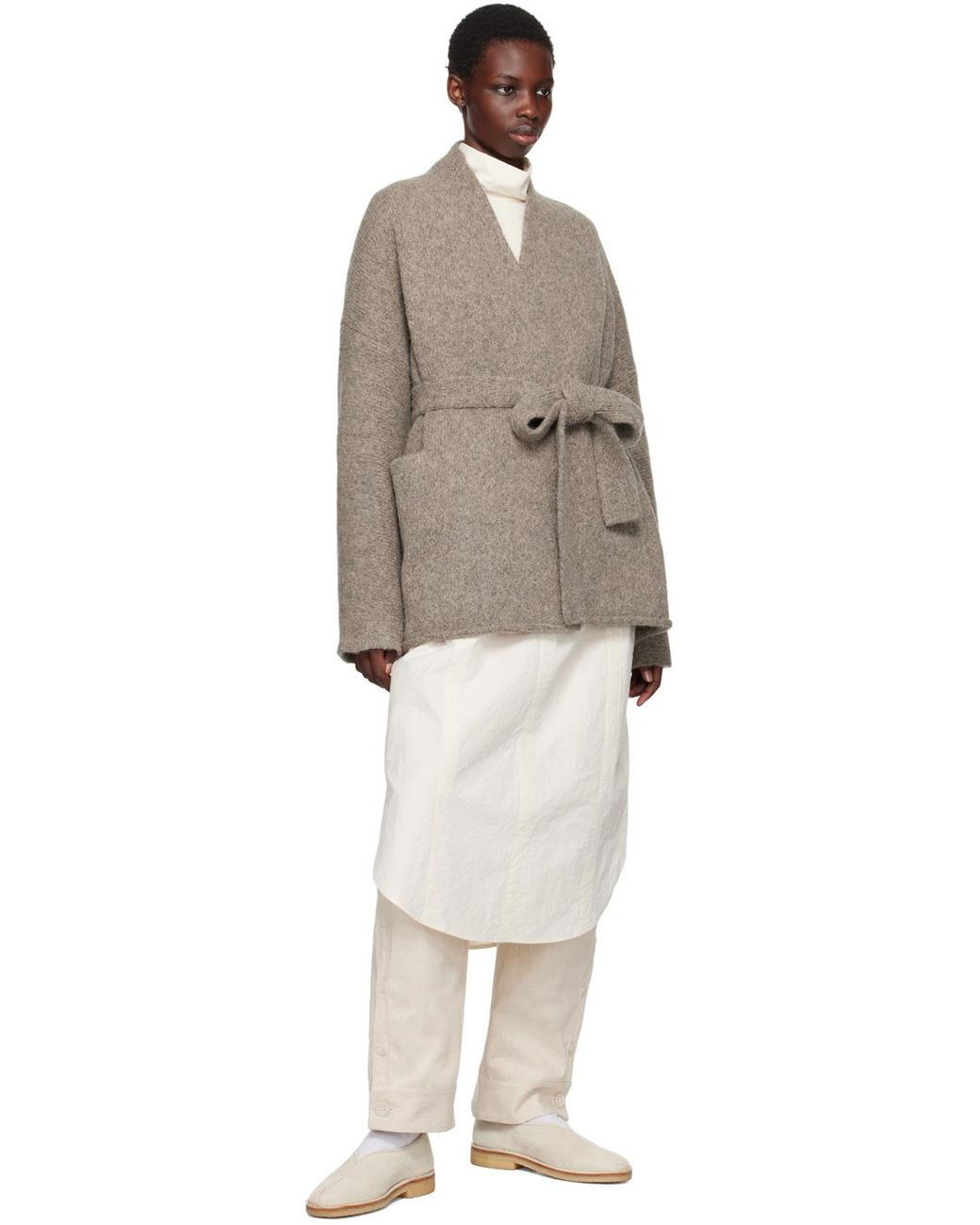 Lauren Manoogian Coto Cardigan in Natural | Lyst