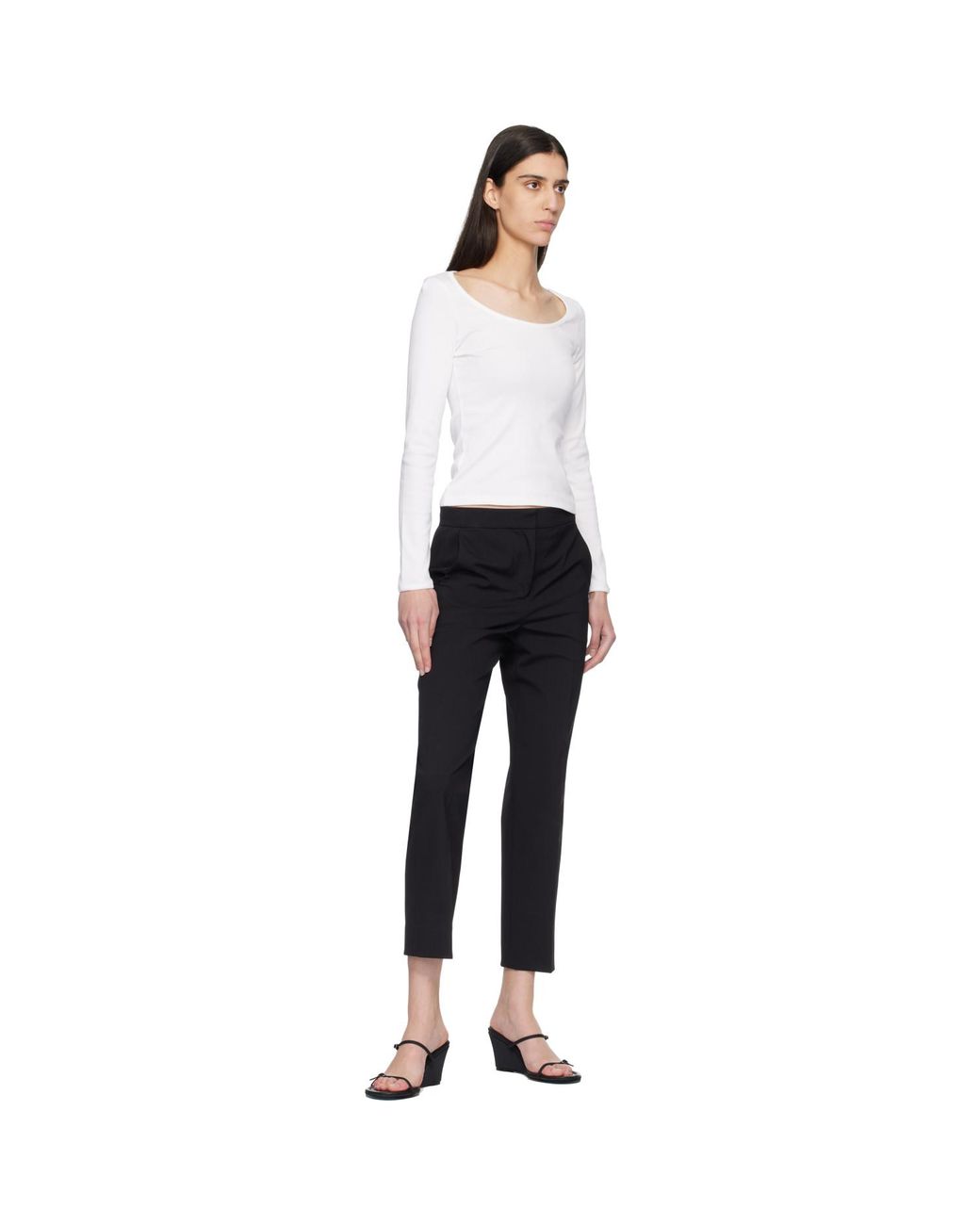 Flore Flore White Longsleeve Fem T-Shirt