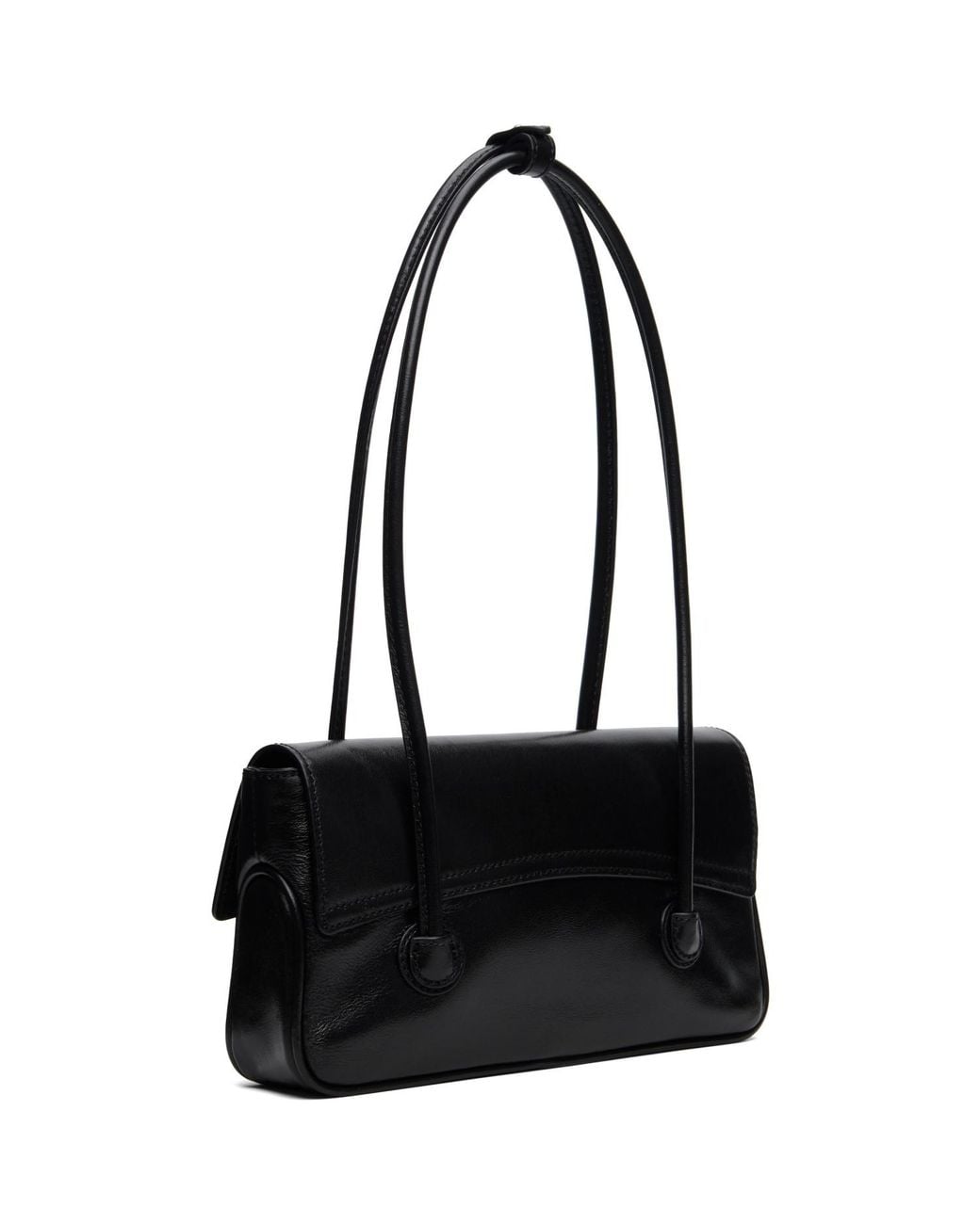 MARGE SHERWOOD Black Flap Small Bag