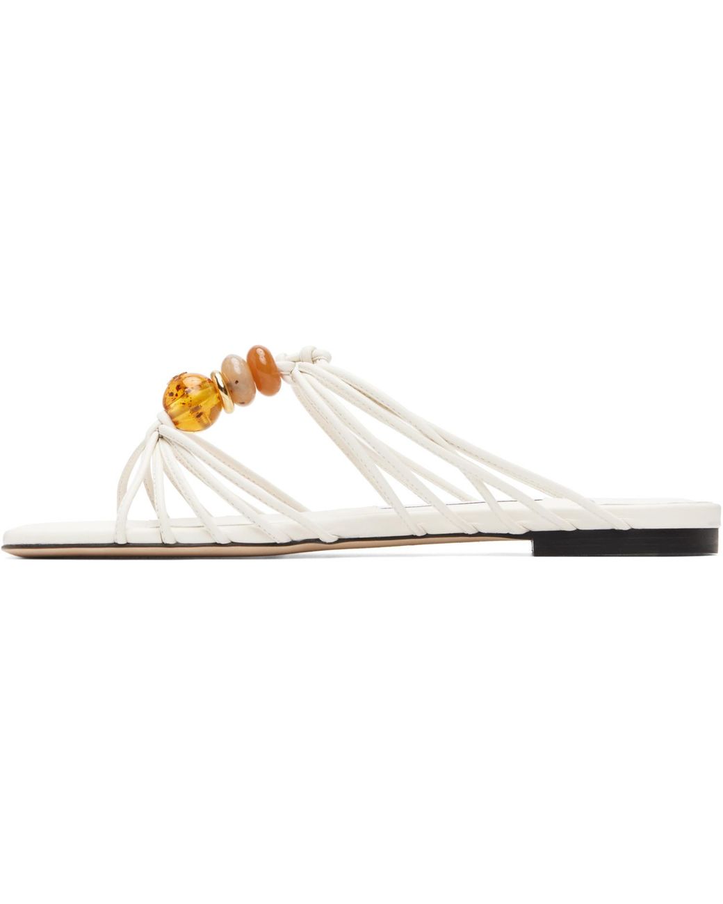 Jimmy Choo Metallic Lova Mule Flat Sandals
