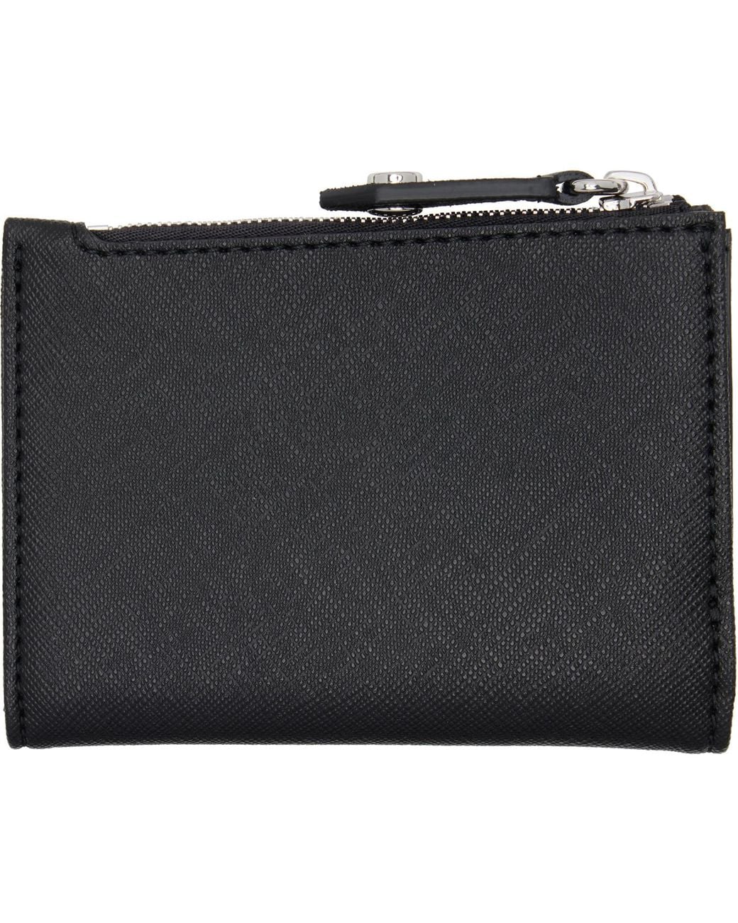 Vivienne Westwood Black Orb Slim Flap Card Holder