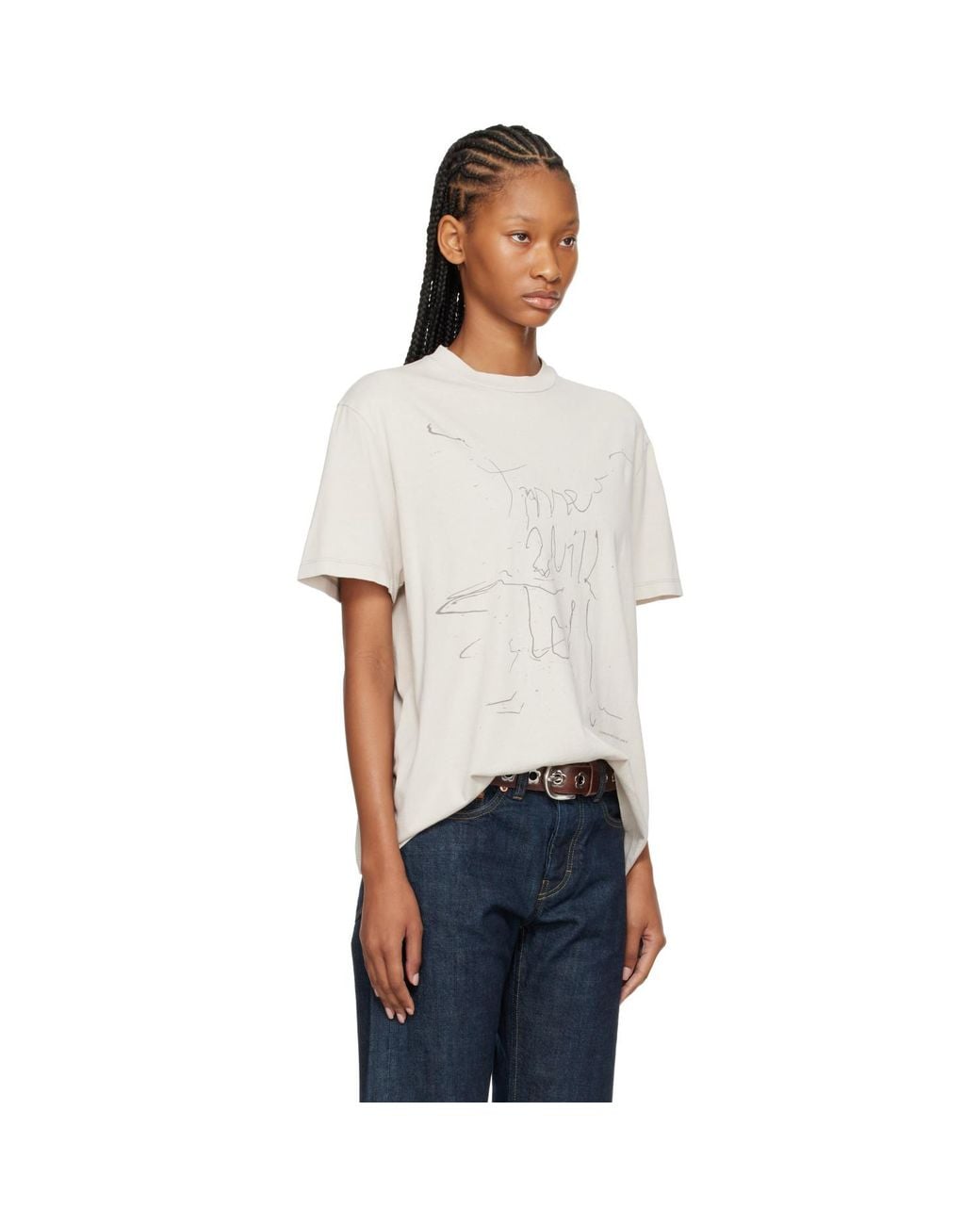 Our Legacy White Off- Box T-Shirt