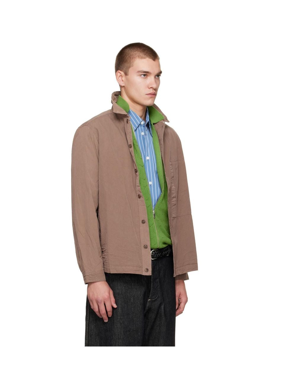 Casey Casey Green Paper Cot New Fabu Shirt for men