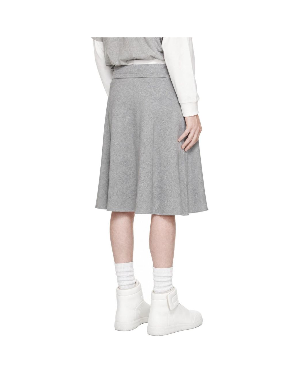 AVAVAV Gray Felpa Skort for men