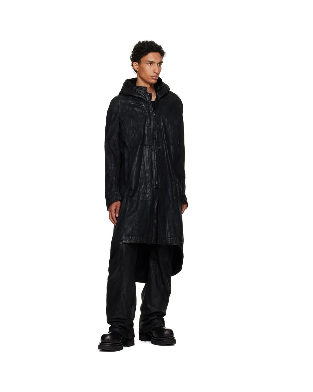 Julius Black Bending Flare Jeans for men