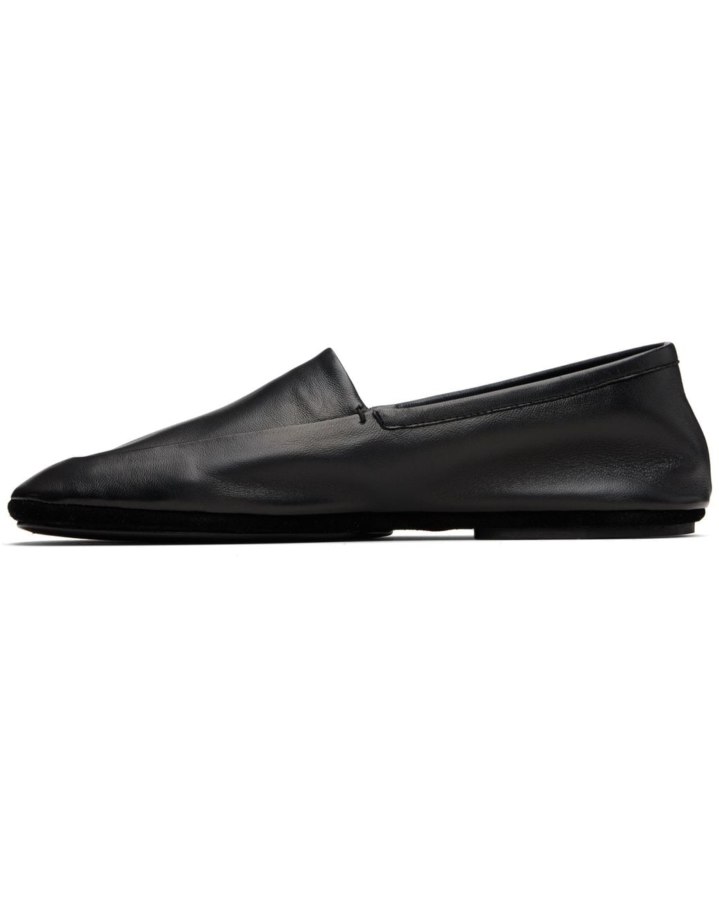 Lemaire Black Indoor Slipper Loafers for men
