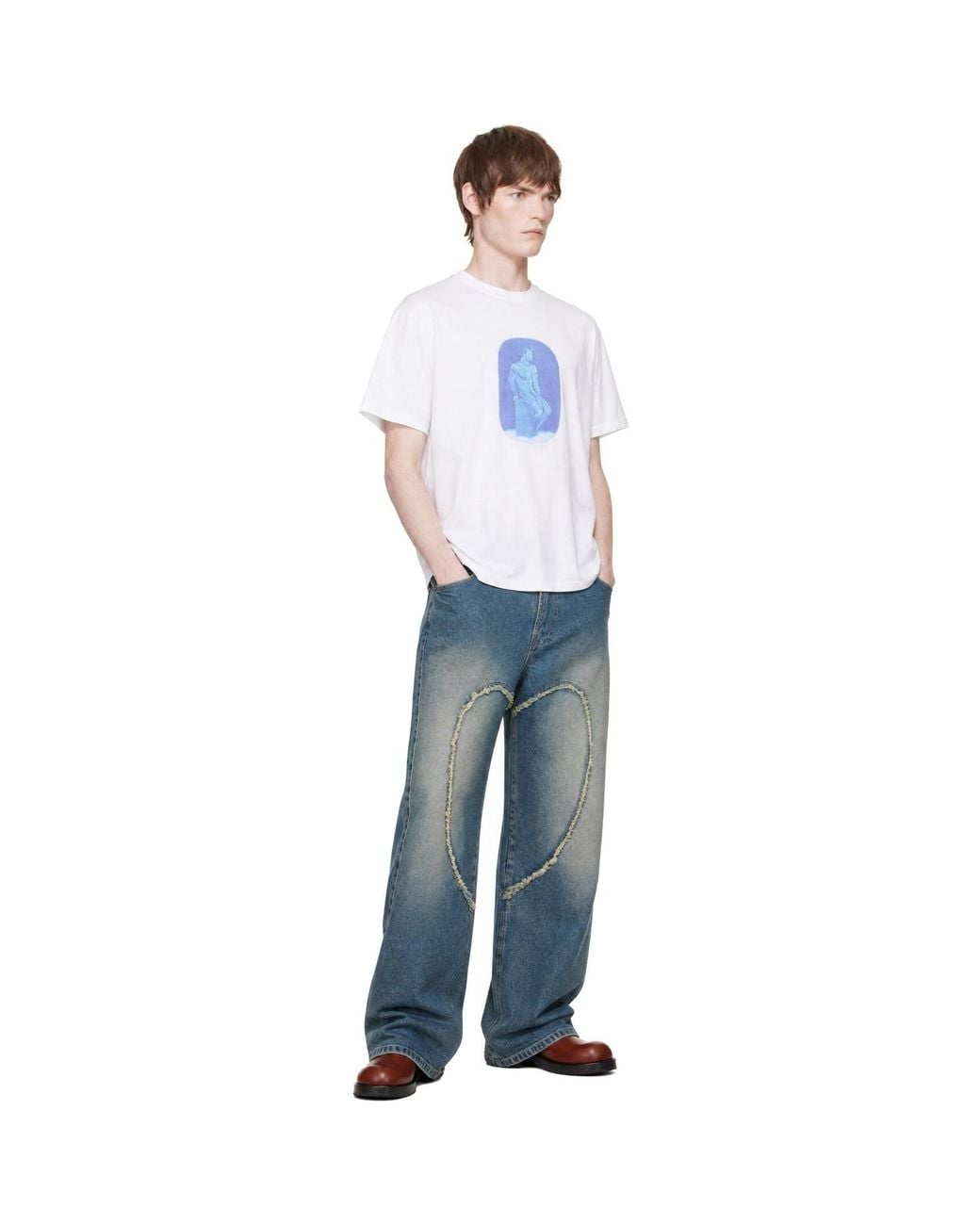 Carne Bollente Blue Love Pants 00's Jeans for men