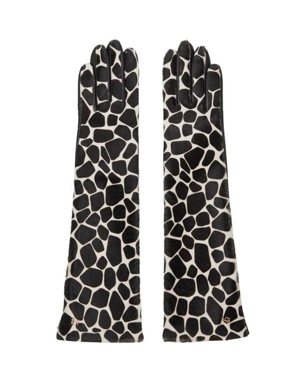 Handsome Stockholm Black Essentials Long Mosaic Gloves