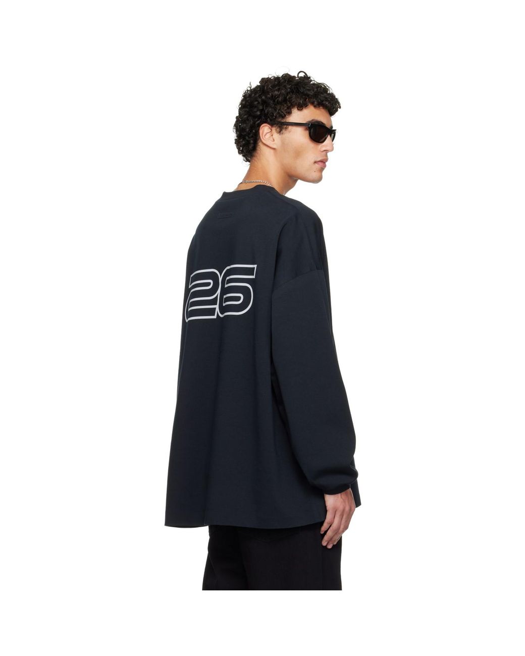 Fear Of God Black Holiday Ponte 90S Long Sleeve T-Shirt for men