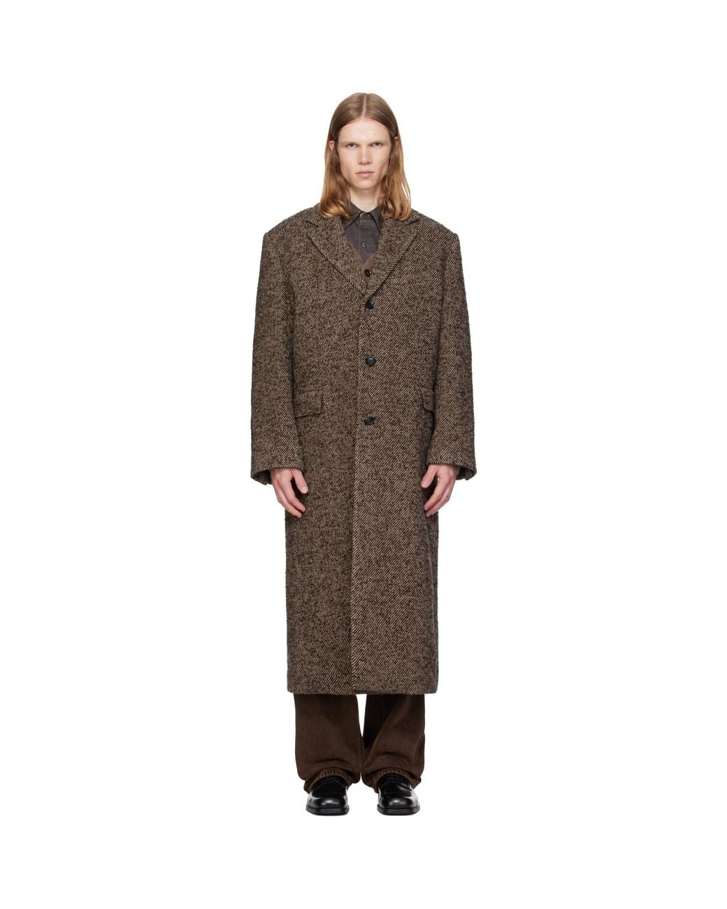 MMIC Brown Brume Single Coat for men