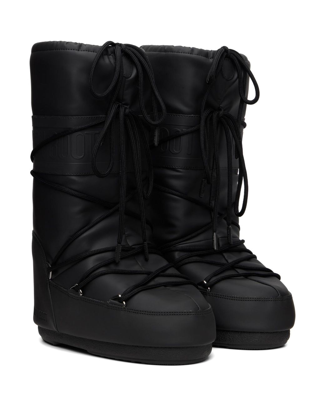 Moon Boot Black Icon Rubber Boots for men