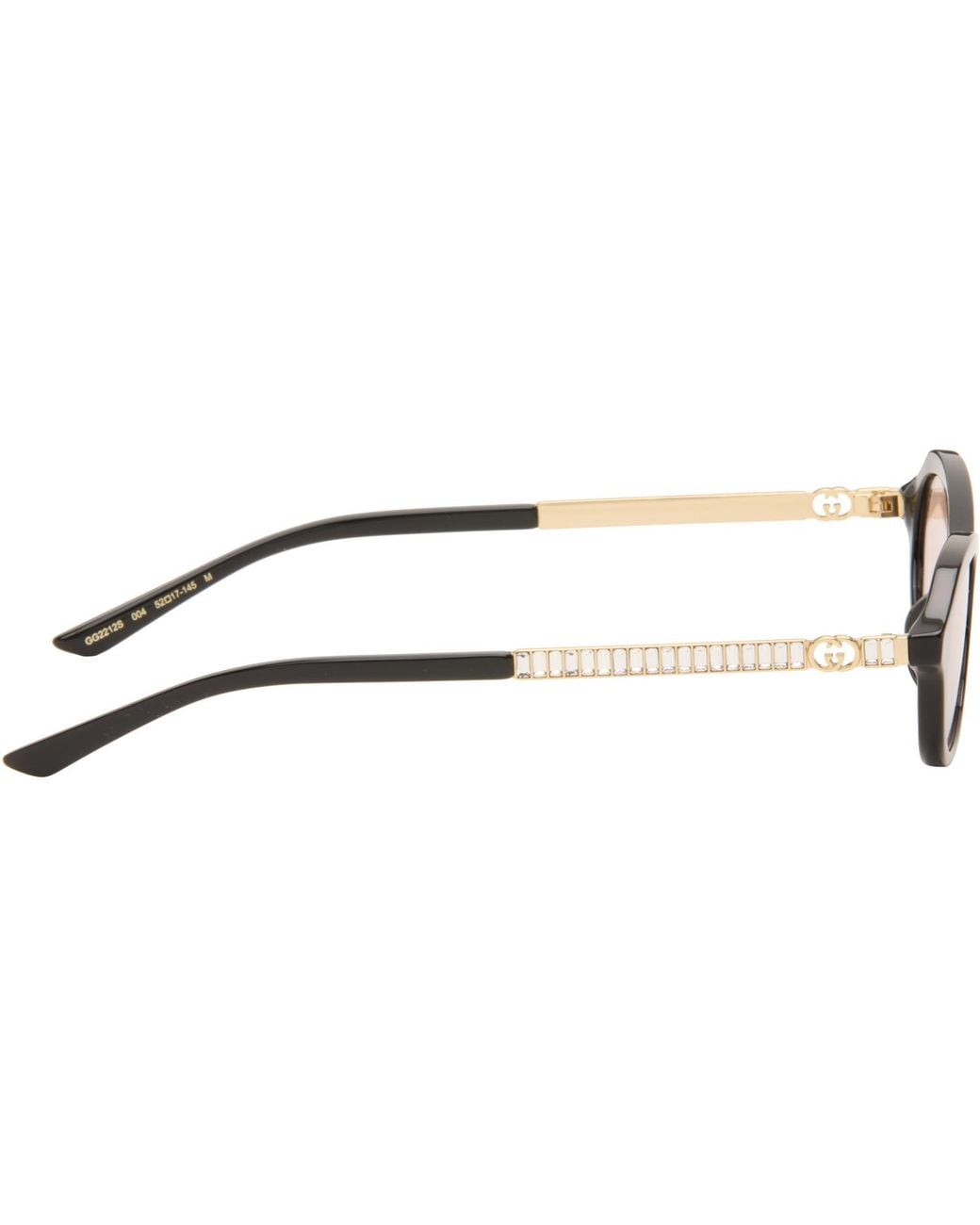 Gucci Brown Oval-Frame Sunglasses