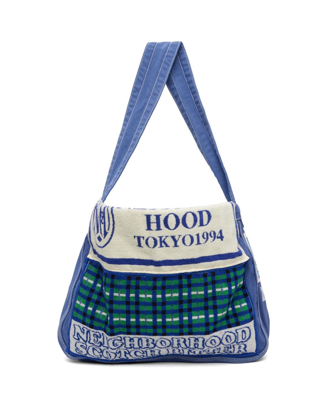 Neighborhood Blue Newspaper Mod Bag for men