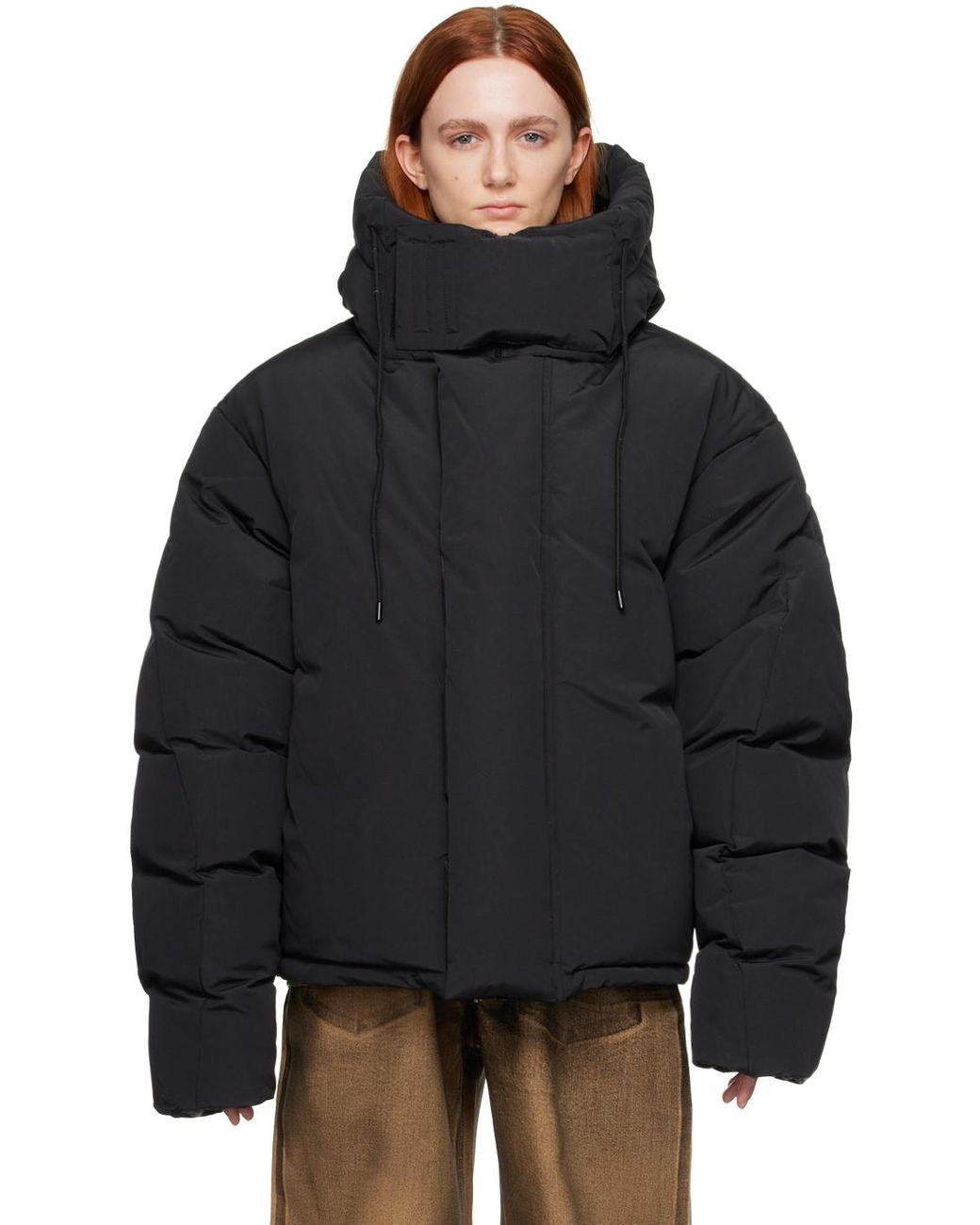 Entire studios Soa Down Jacket in Black | Lyst