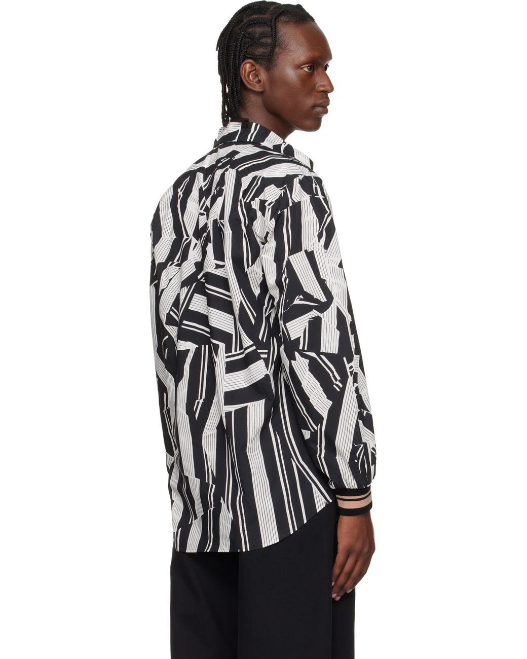 Dries Van Noten Black Poplin Shirt for men
