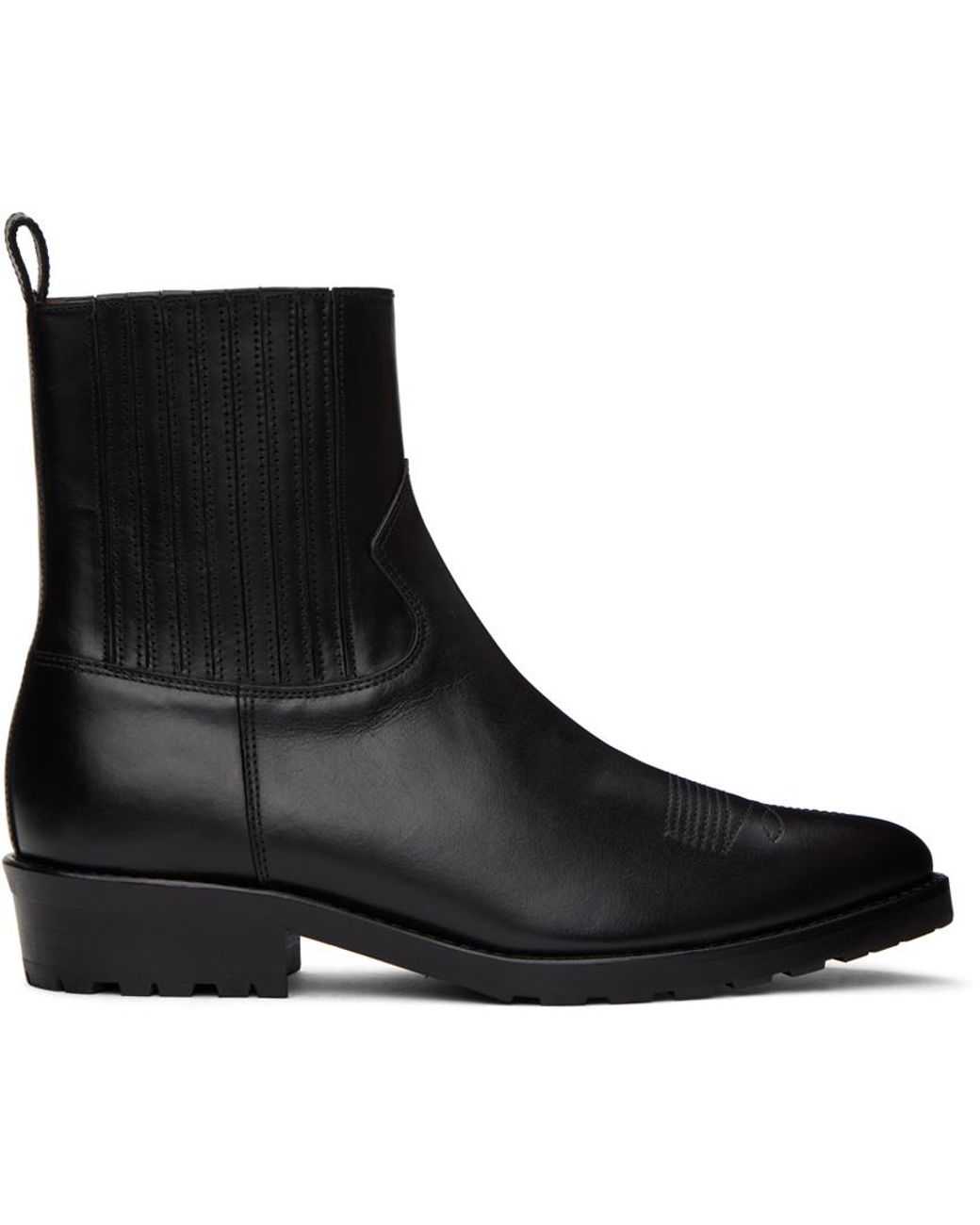 Toga Virilis Ssense Exclusive Western Chelsea Boots in Black for 