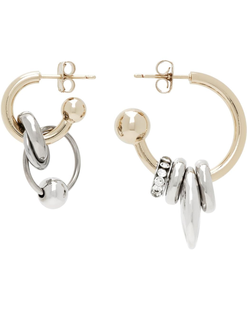 Justine Clenquet White Aimee Earrings